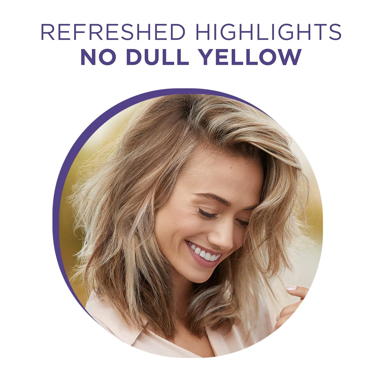 Clairol Professional Shimmer Lights Purple Conditioner, 31.5 fl. Oz Neutralizes Brass & Yellow Tones For Blonde, Silver, Gray & Highlighted Hair