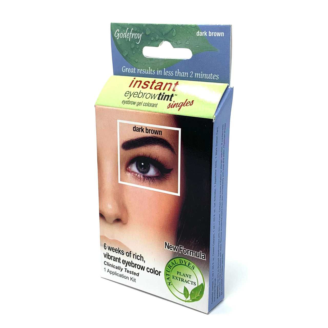 Godefroy Instant Eyebrow Tint 6 Weeks of Rich Vibrant Color - Dark Brown