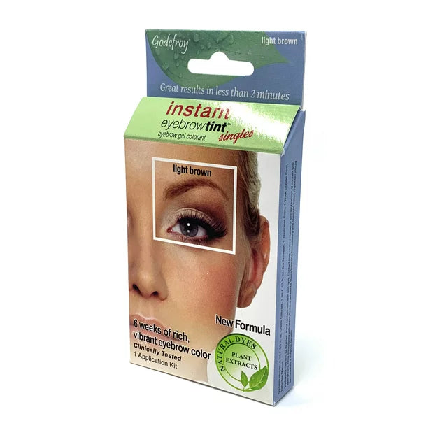 Godefroy Instant Eyebrow Tint 6 Weeks of Rich Vibrant Color - Light Brown