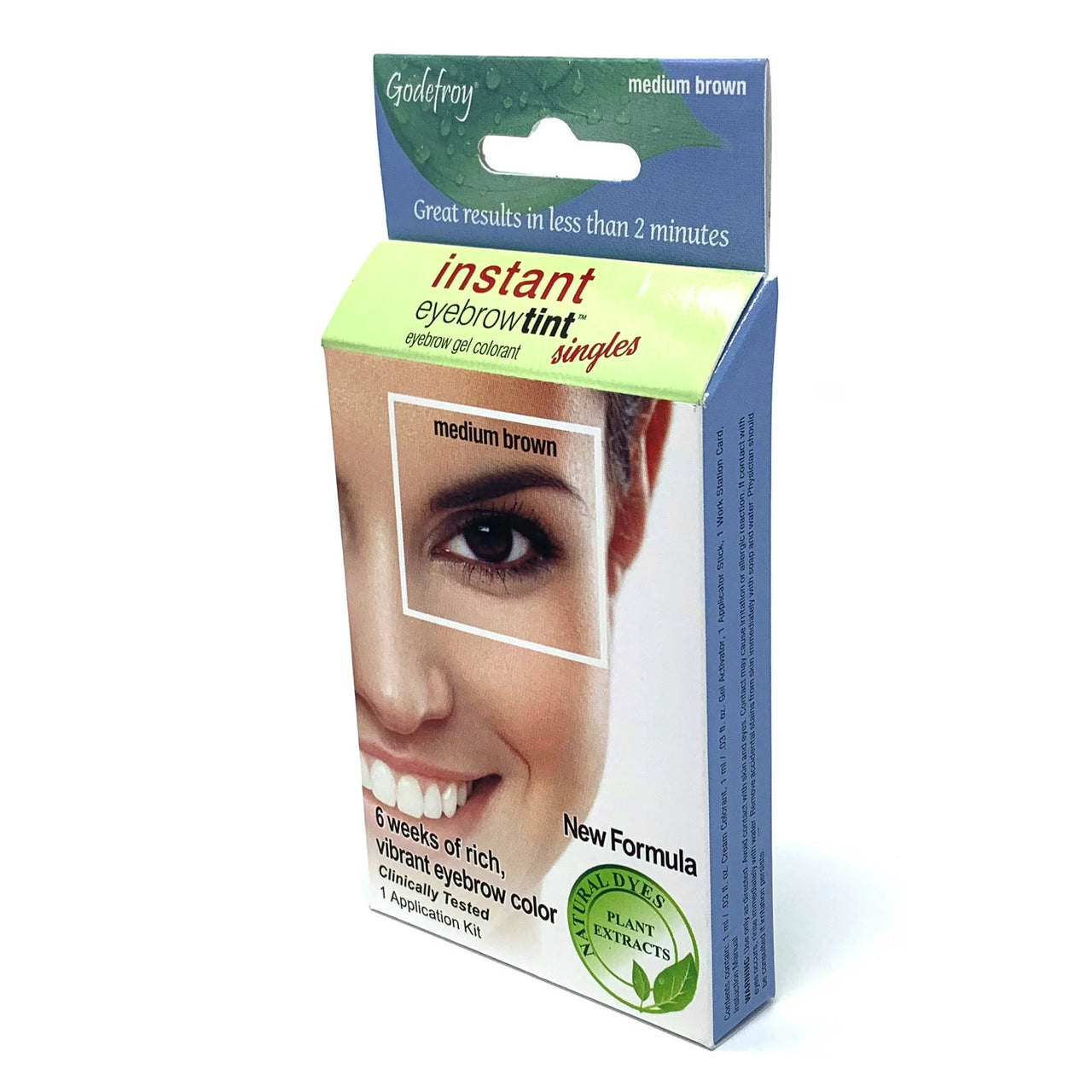 Godefroy Instant Eyebrow Tint 6 Weeks of Rich Vibrant Color - Medium Brown
