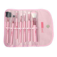 Thumbnail for BEAUTY TREATS 7 PIECE BRUSH SET IN POUCH - ROSE GOLD