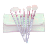 Thumbnail for BEAUTY CREATIONS Unicorn Mermaid Holographic 6 Pc Brush Set, Bag Included