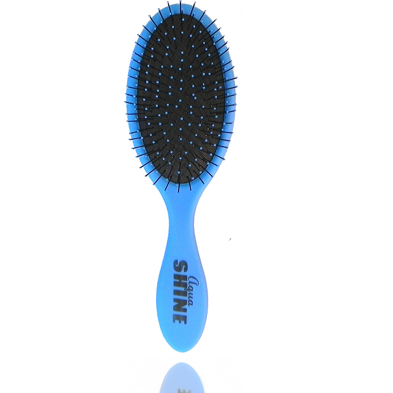 Wet Dry Brush Soft Flexible Bristles Detangles and Smooths with Ease - Blue