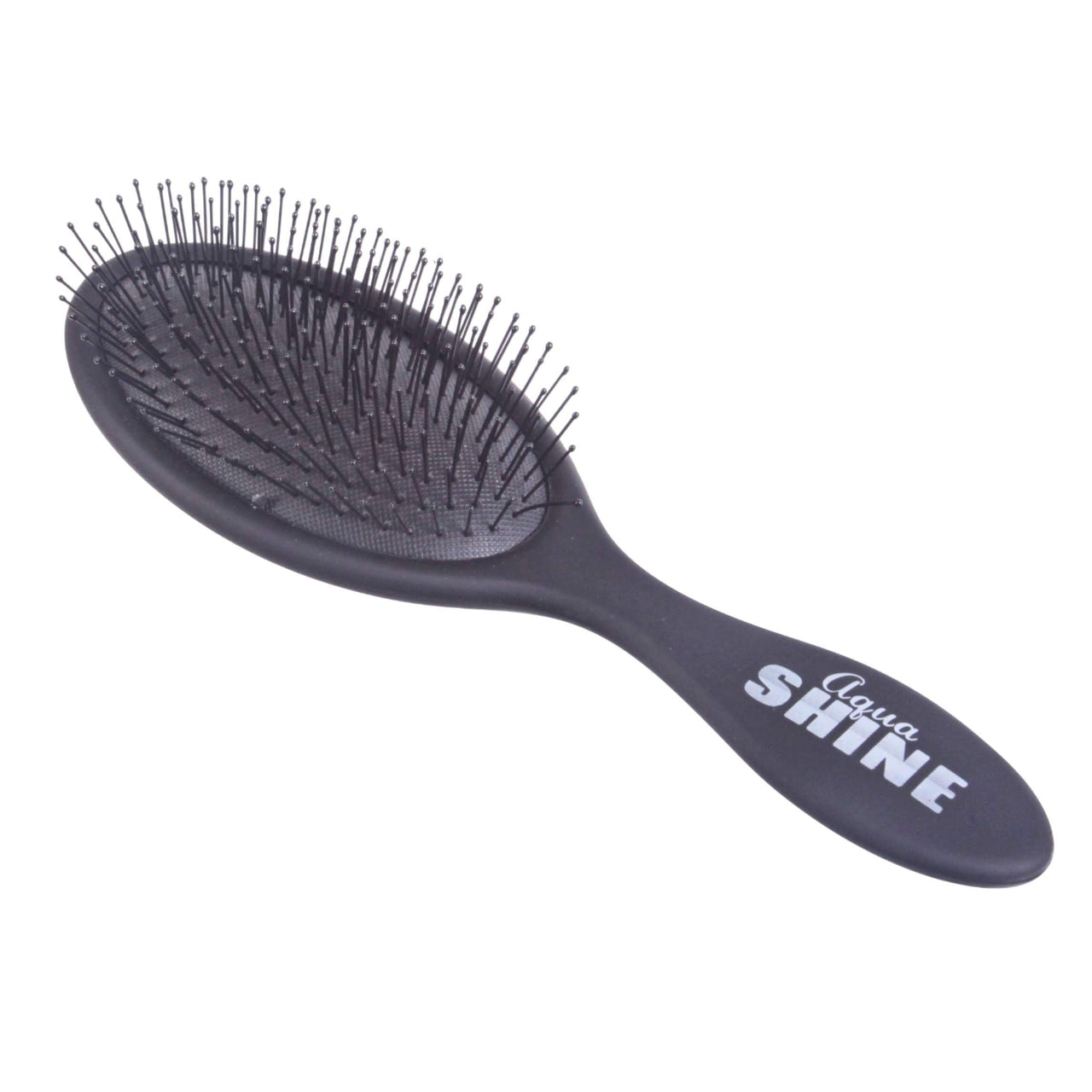 Wet Dry Brush Soft Flexible Bristles Detangles and Smooths with Ease - Black