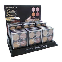 Thumbnail for CITY COLOR Endless Beauty Highlight Quads Display Set, 24 Pieces