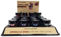 Thumbnail for CITY COLOR Sparkle & Shine Loose Glitter Display Case Set 24 Pieces