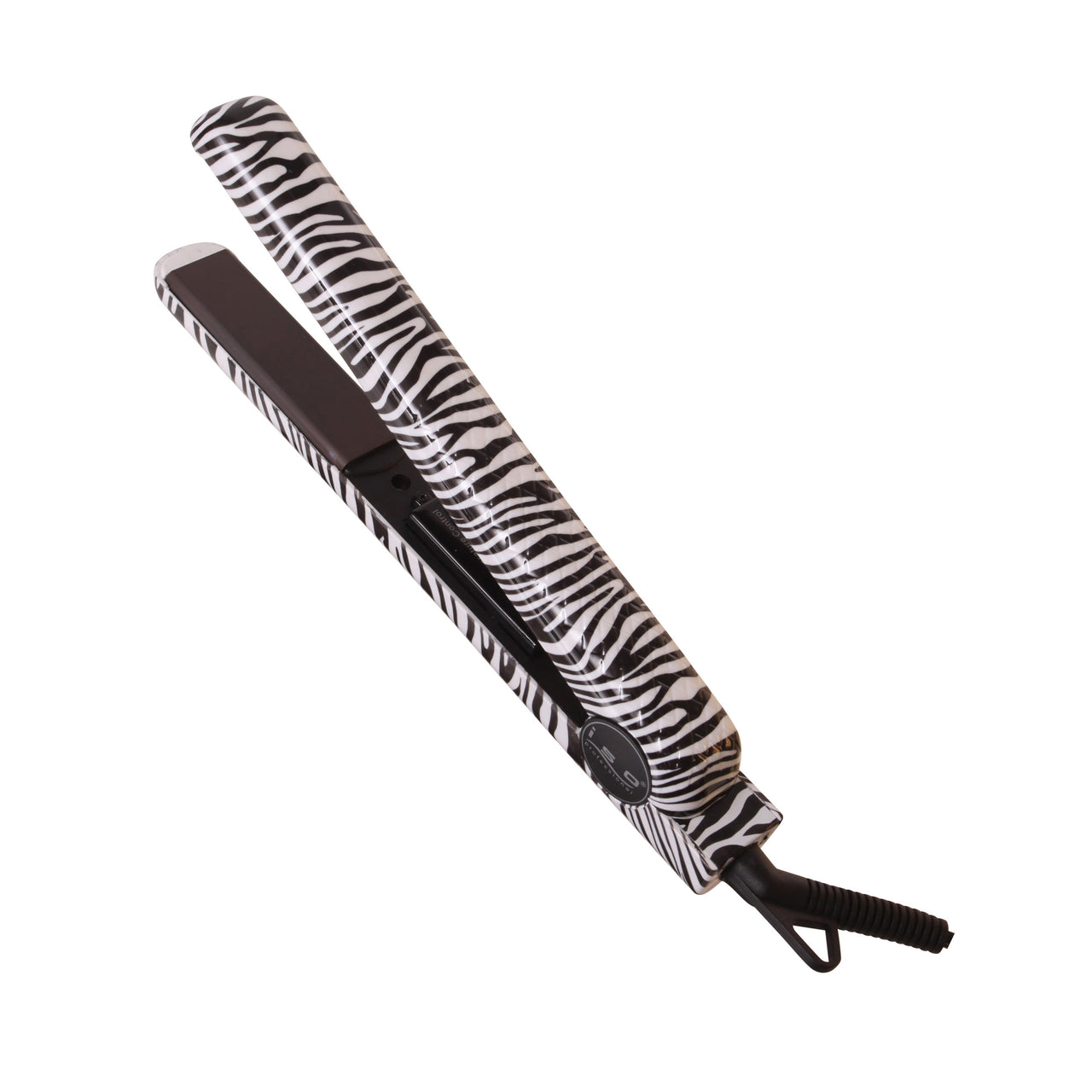 Limited Edition White Zebra 1.25" Ceramic Flat Iron Hair Straightener with Adjustable Temperature