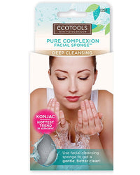 Thumbnail for EcoTools Pure Complexion Facial Sponge - Deep Cleansing - Charcoal