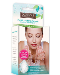 Thumbnail for EcoTools Pure Complexion Facial Sponge - Sensitive Skin - White - Case of 12 Pieces