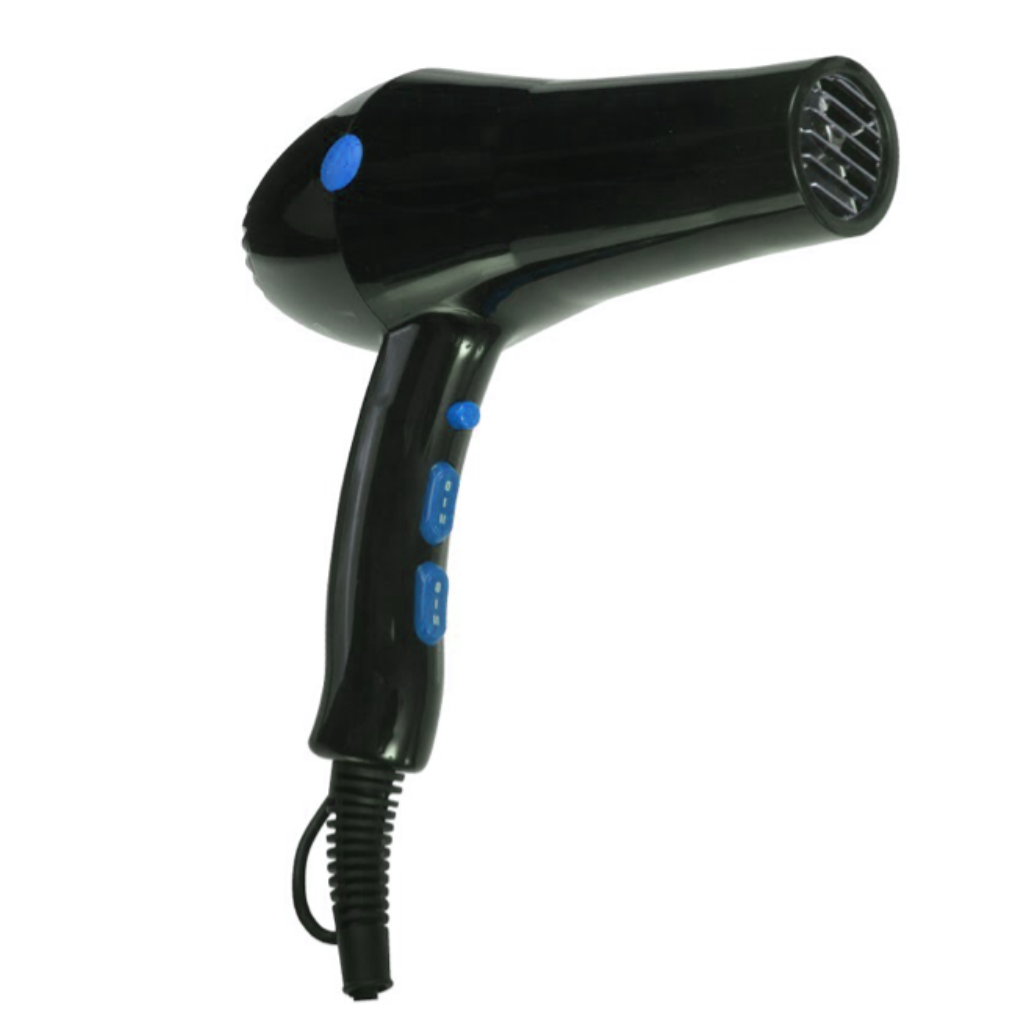 ISO Beauty Diamond Hairlux Hair Hair Dryer - Light Weight, Attractive, Sleek, and Quiet With Heat Sensitive Control System (Black)