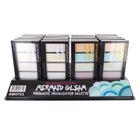 Thumbnail for KLEANCOLOR Prismatic Highlighter Palette Mermaid Gleam Display Set, 24 Pieces