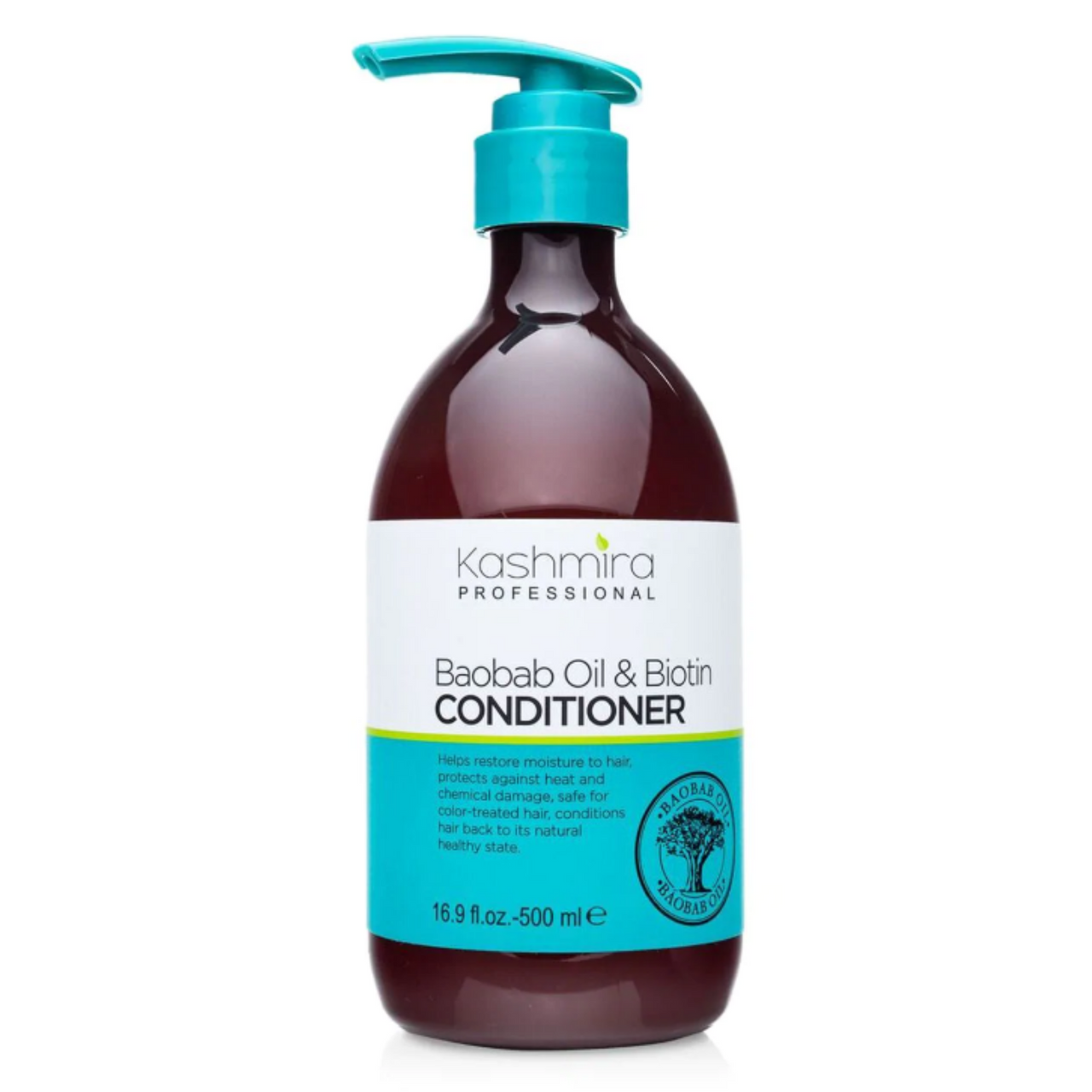 Kashmira Baobab Oil & Biotin Conditioner - Helps Restore Moisture To Hair, Protects Against Heat and Chemical Damage, Safe for Color-Treated Hair, Conditions Hair Back To Its Natural Healthy State