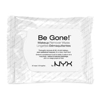 Thumbnail for NYX Be Gone Makeup Remover Wipes - White