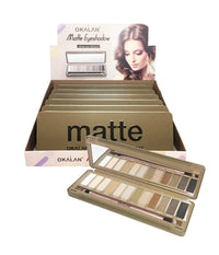 Thumbnail for OKALAN Matte Eyeshadow Palette Abstruse Distant Display Set, 6 Pieces