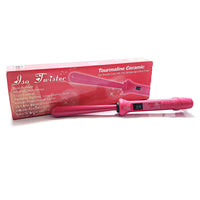 Thumbnail for Tapered 13-25mm Tourmaline Ceramic Curling Iron Clipless Hair Twister Pink with Protective Glove