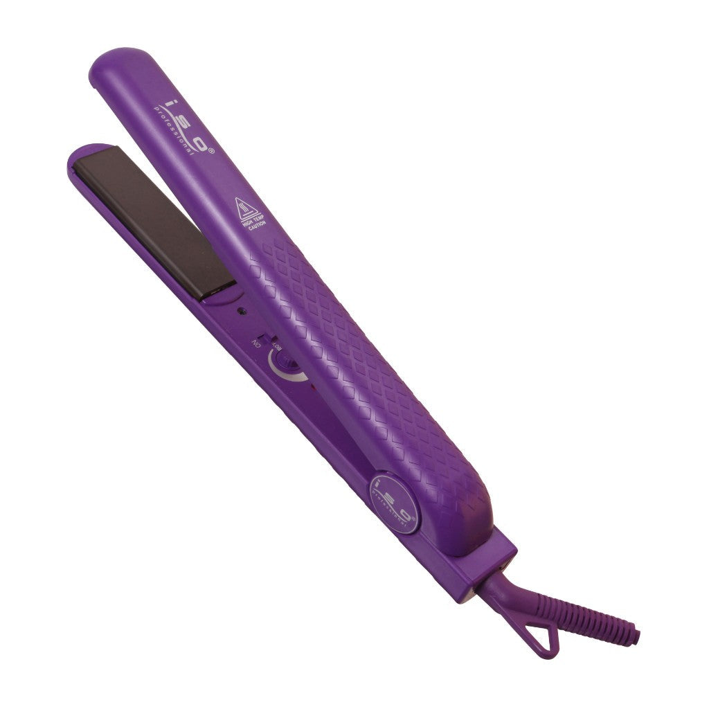 Hair Styling Set 1.25" Hair Straightener, Curling Iron Wand and Mini Flat Iron Set Purple