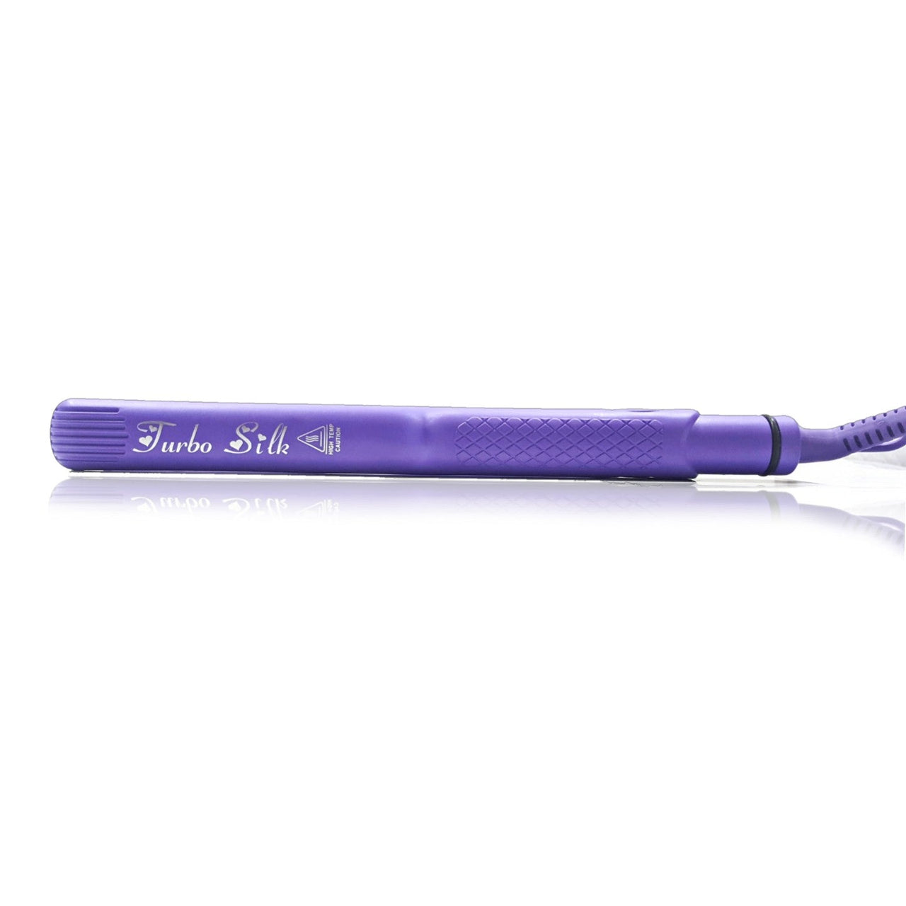 Turbo Silk 1.25" Tourmalin Ceramic Flat Iron Anti-Frizz Hair Straightener Purple