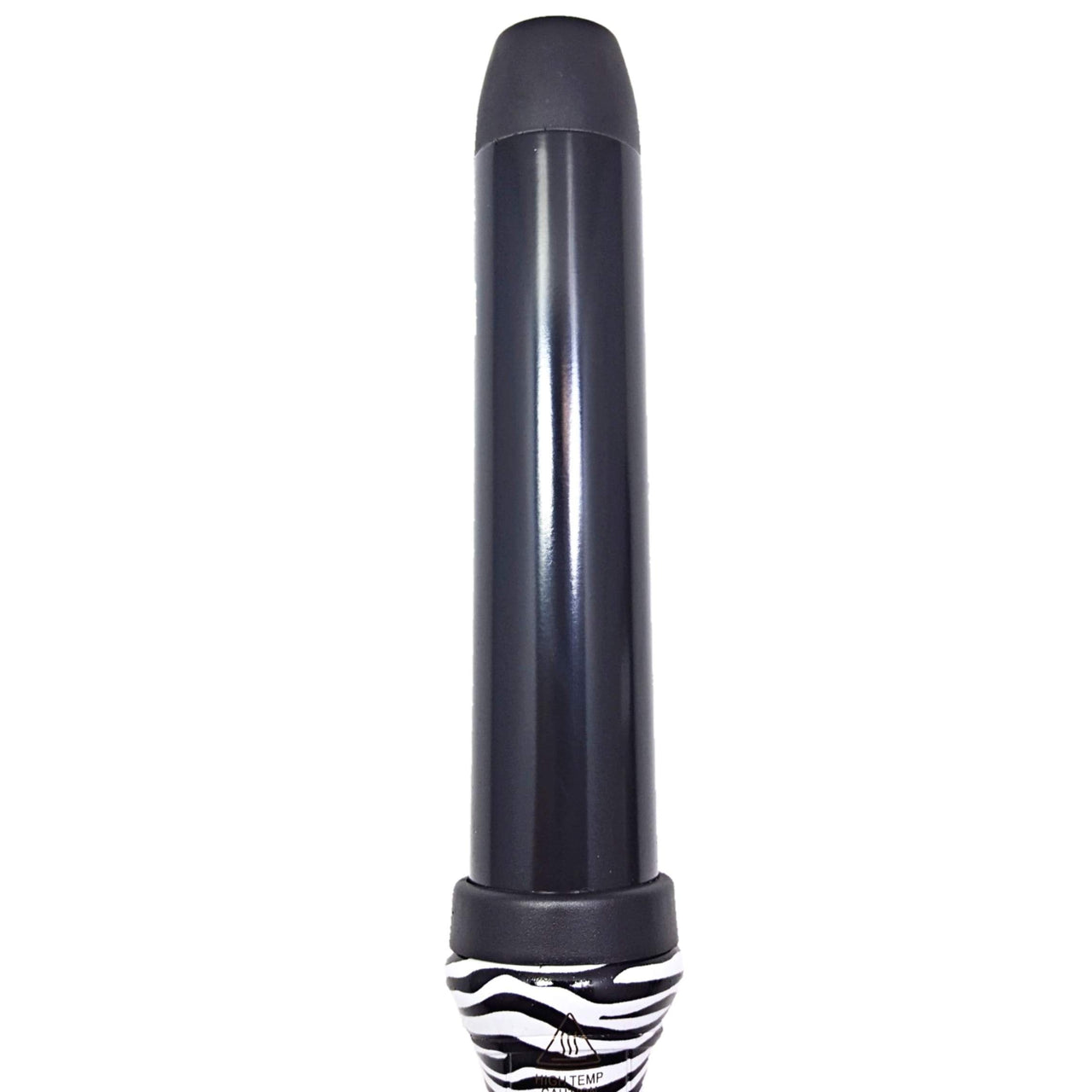 32mm 1.25" Tourmaline Ceramic Barrel Clipless Hair Twister Curling Iron Flowing Loose Curls & Waves White Zebra