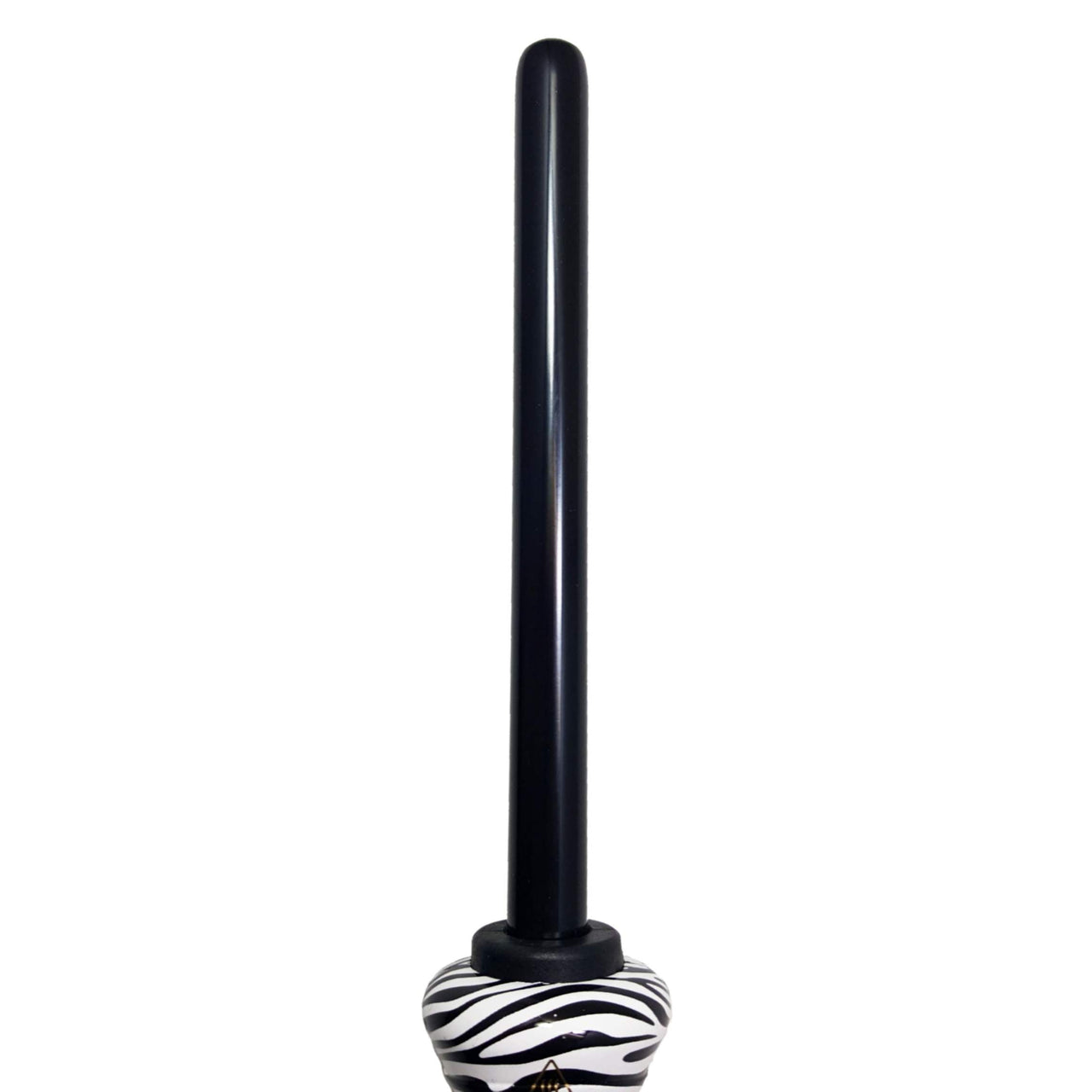 13mm 0.5" Tourmaline Ceramic Barrel Clipless Hair Twister Curling Iron Small Tight Spiral Curls White Zebra