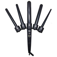 Thumbnail for 5-in-1 Digital Interchangeable Tourmaline Ceramic Curling Iron Clipless Hair Twister Set with Glove