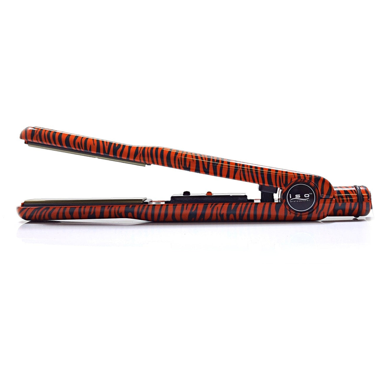 Turbo Silk Limited Edition 1.25" Titanium Flat Iron Hair Straightener with Adjustable Temperatures Red Zebra