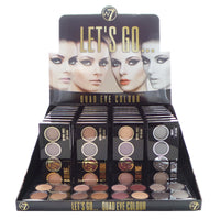 Thumbnail for W7 Let's Go Quad Eye Color Display Set, 32 Pieces Plus Display Testers