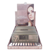 Thumbnail for W7 Mighty Mattes Natural Nudes Matte Eye Colour Palette Display Set, 6 Pieces plus Display Tester