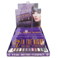 Thumbnail for W7 In The Night Smokey Shades Eye Colour Palette Display Set, 6 Pieces plus Display Tester