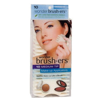 Thumbnail for Wonder Brush-ers Make-up Applicators - 10 Medium Tip - White