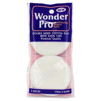 Thumbnail for Wonder Pro Double Sided Cotton Puff With Satin Tape - 2 Pieces