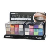 Thumbnail for BEAUTY TREATS Sparkle Glitter Palette Display Case Set 12 Pieces