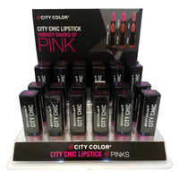 Thumbnail for CITY COLOR City Chic Lipstick Pinks DISPLAY CASE 24 Pices - L0008B