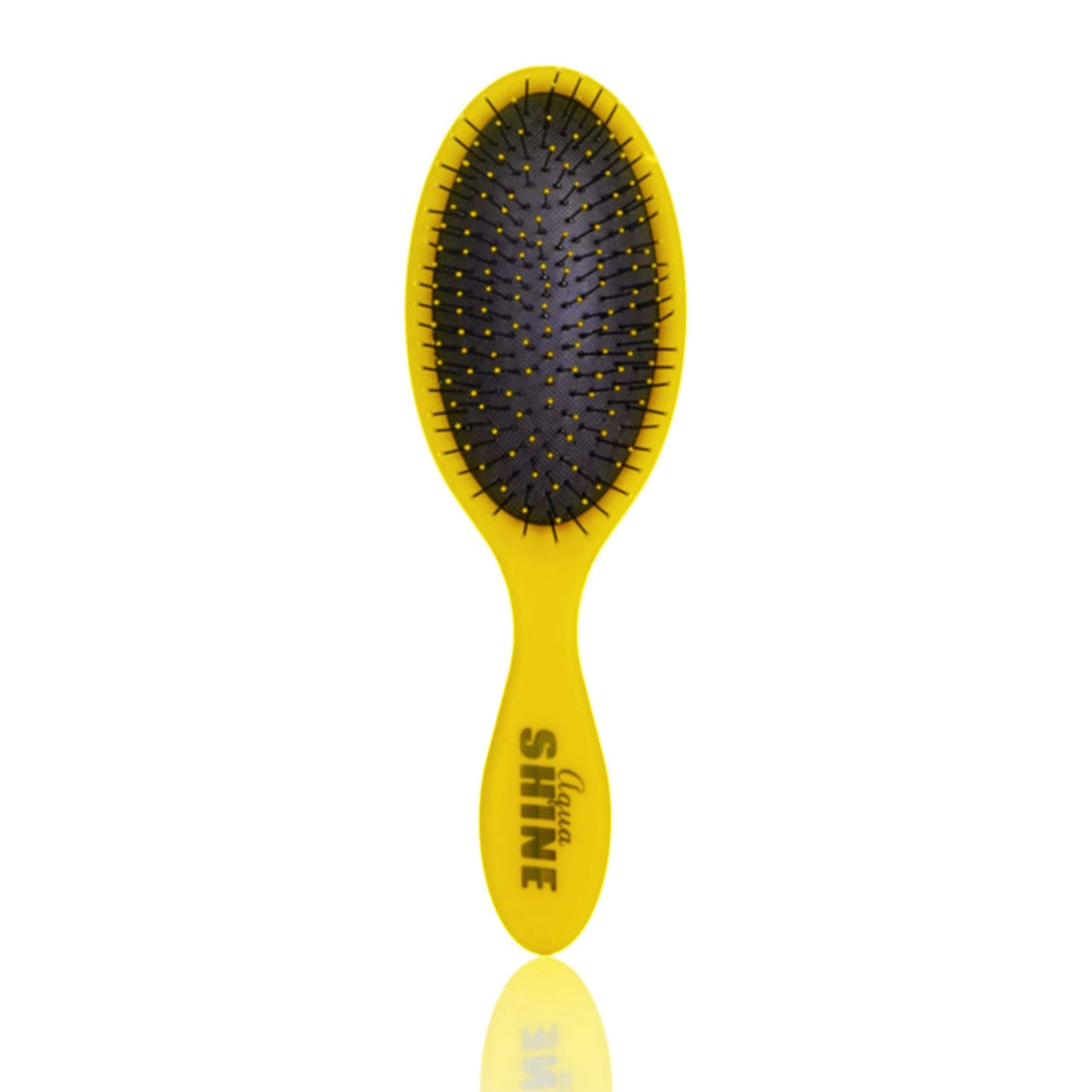 Wet Dry Brush Soft Flexible Bristles Detangles and Smooths with Ease - Yellow