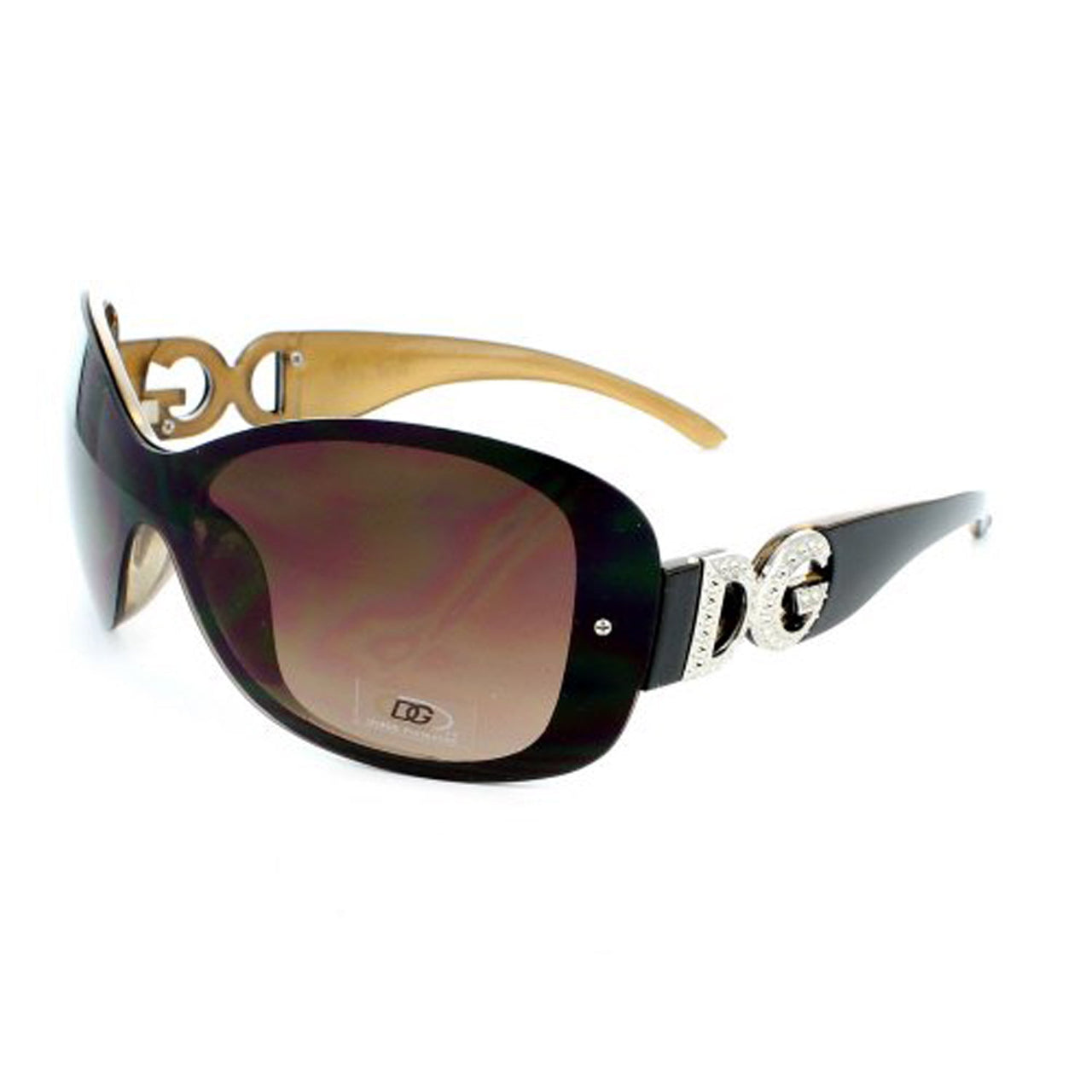 DG Sunglasses Oversized DG26799 - Black-Brown