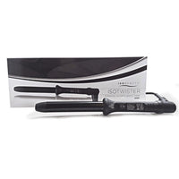 Thumbnail for 25mm Tourmaline Ceramic Cool Tip Curling Iron Clipless Hair Twister with Protective Glove Black