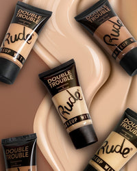 Thumbnail for RUDE Double Trouble Foundation + Concealer Acrylic Display Set, 108 Pieces