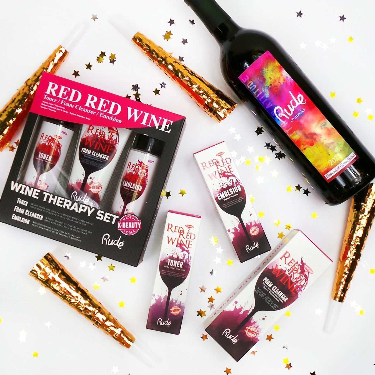 RUDE Red Red Wine Wine Therapy Set
